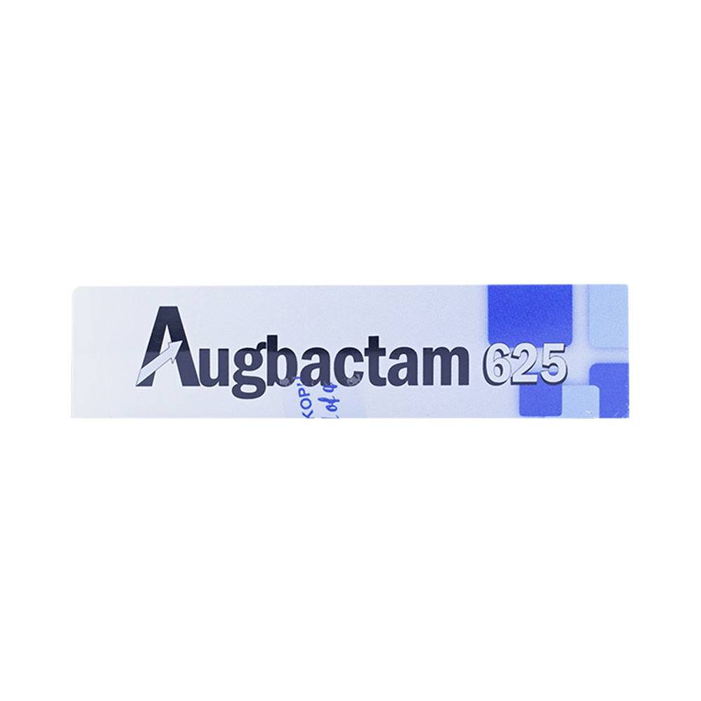 Hình ảnh Thuốc Augbactam 625 Mekophar điều trị nhiễm khuẩn (2 vỉ x 5 viên)