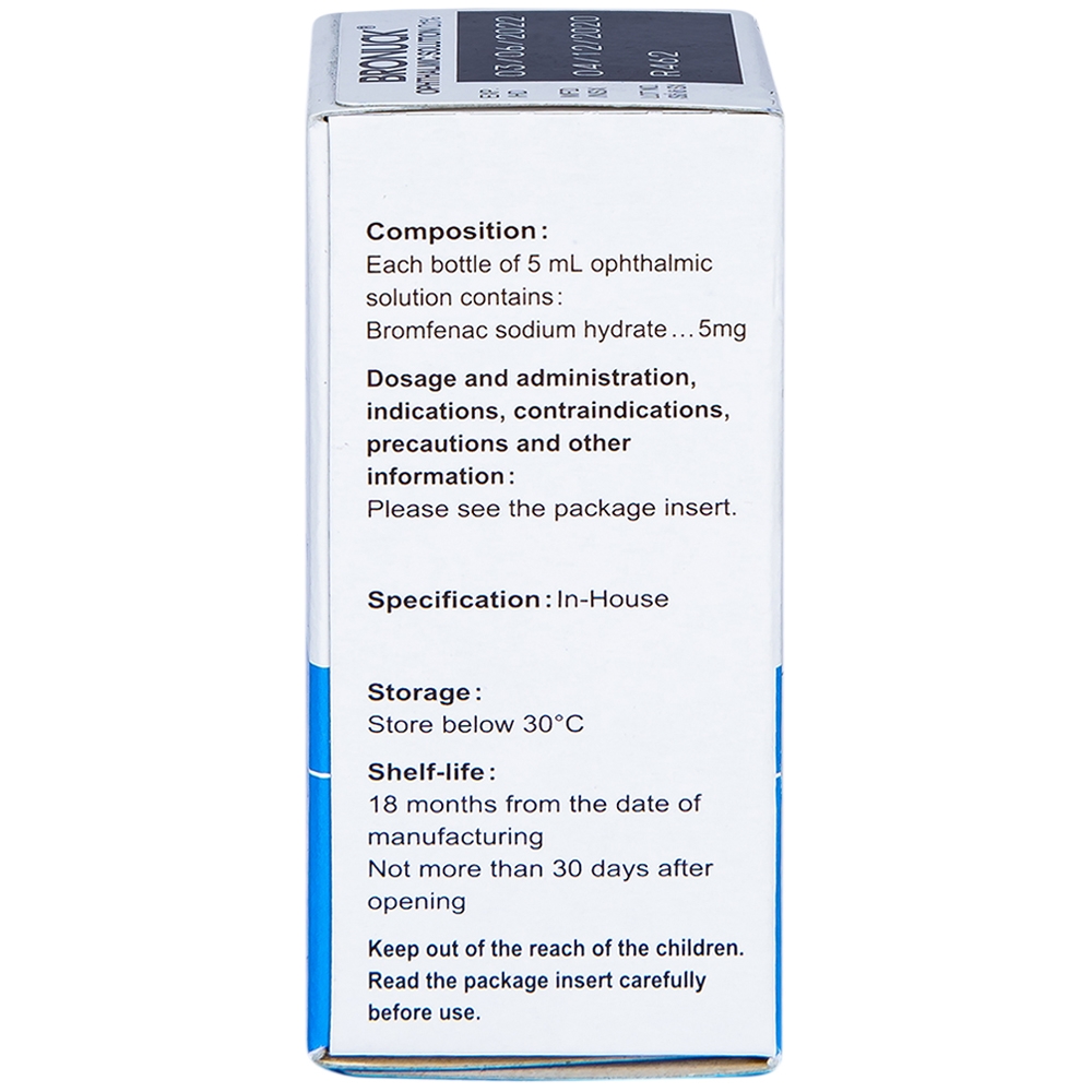 Hình ảnh Thuốc nhỏ mắt Bronuck Senju Pharm điều trị viêm bờ mi, viêm kết mạc, viêm củng mạc (5ml)