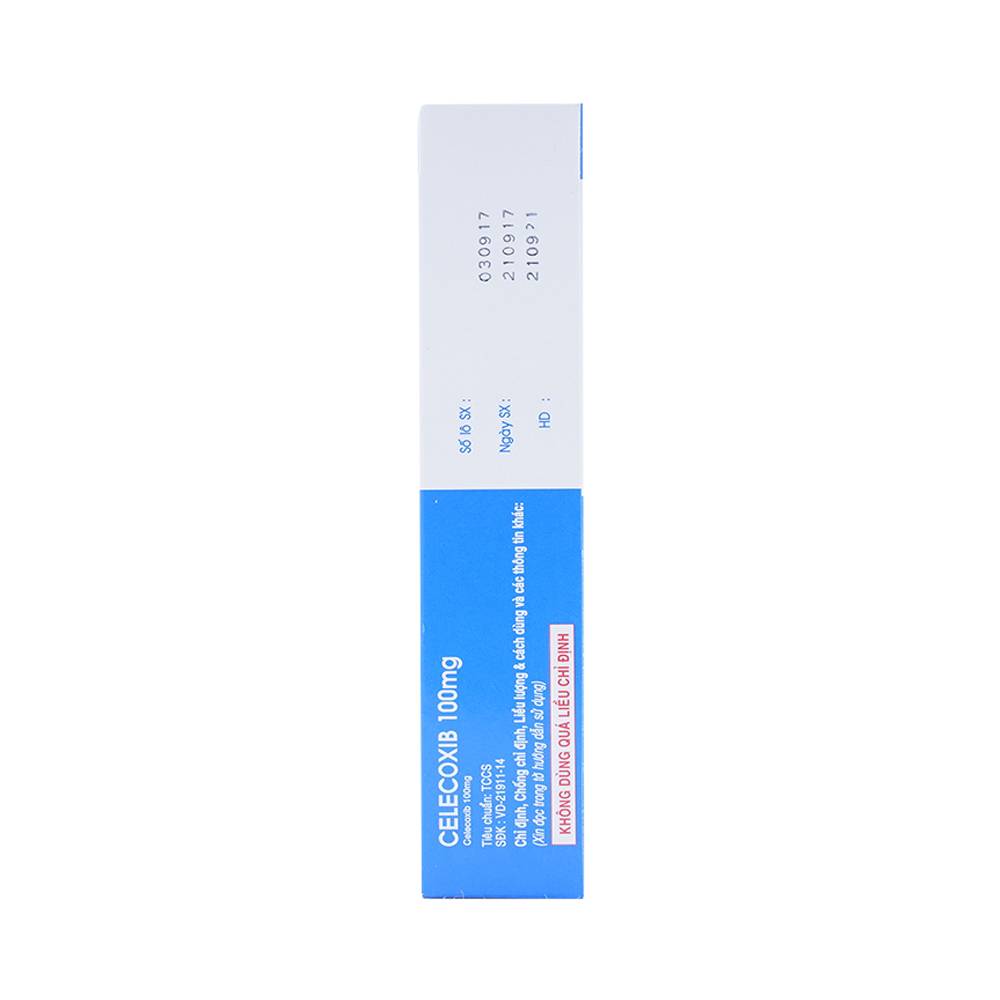 Hình ảnh Thuốc Celecoxib 100mg Vidipha điều trị thoái hóa khớp, viêm khớp dạng thấp (3 vỉ x 10 viên)