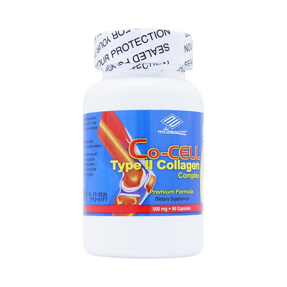 Hình ảnh Viên uống Co-CELL Type II Collagen Complex Nuhealth ngừa thoái hóa khớp, cải thiện vận động khớp (90 viên)