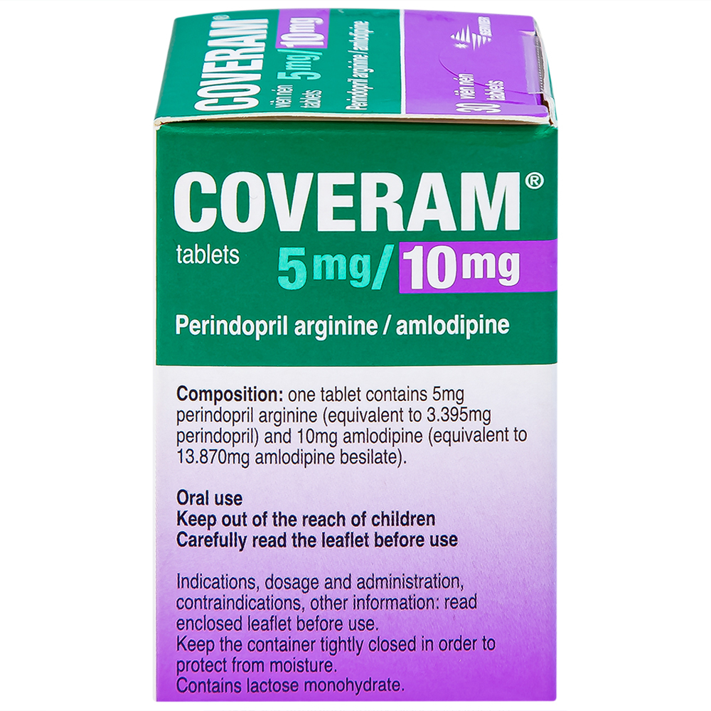 Hình ảnh Thuốc Coveram 5mg/10mg Servier điều trị tăng huyết áp (30 viên)