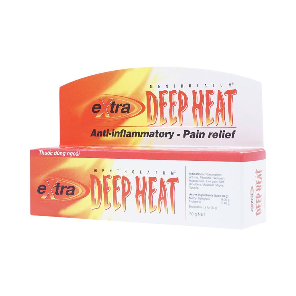 Hình ảnh Kem Extra Deep Heat Rohto điều trị triệu chứng đau do các bệnh thấp khớp, viêm khớp (30g)