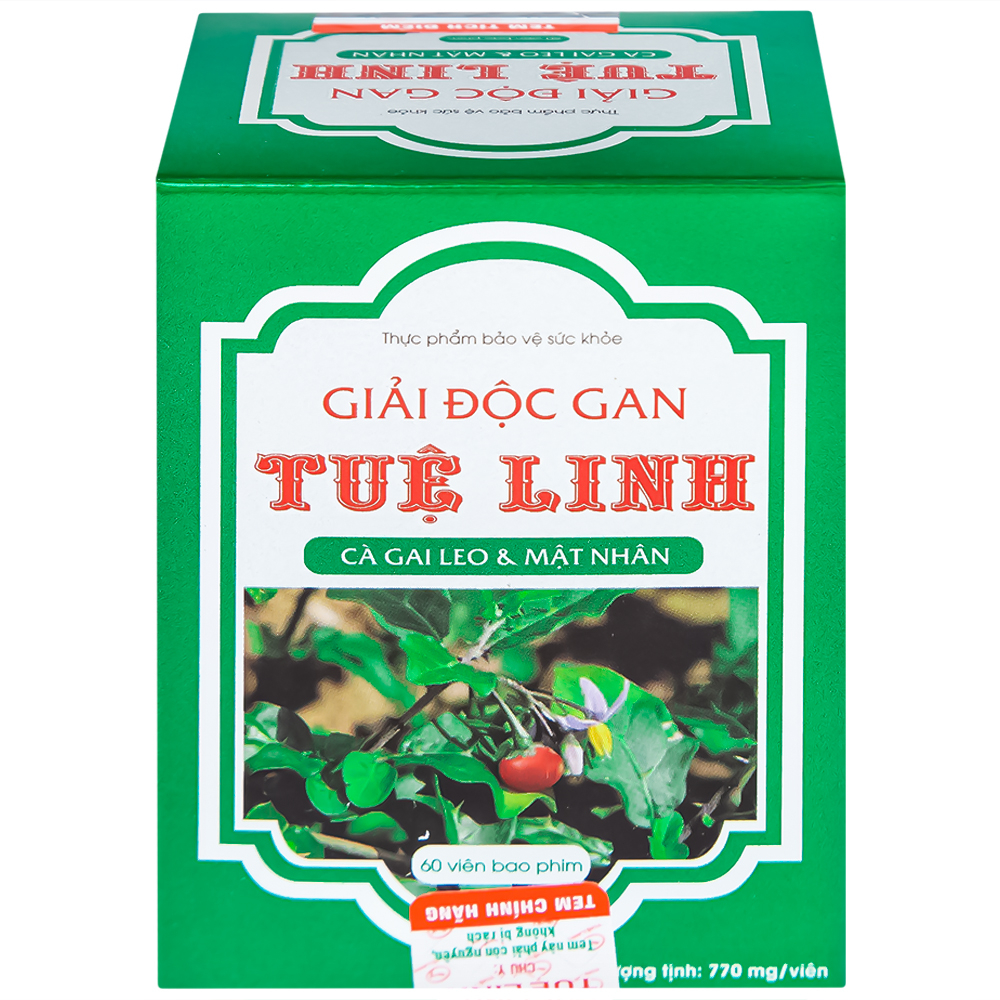 Hình ảnh Viên uống Tuệ Linh hỗ trợ giải độc gan, bảo vệ gan (60 viên)