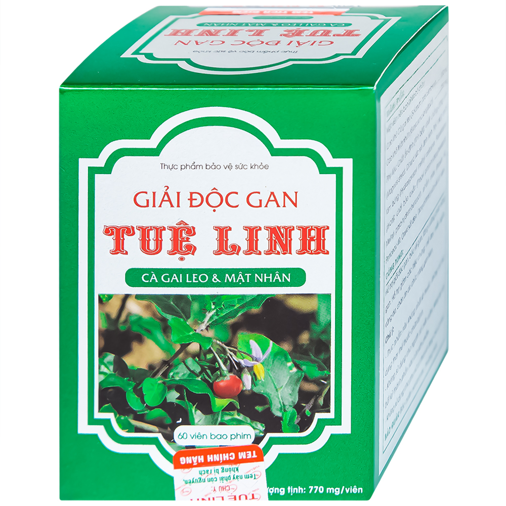 Hình ảnh Viên uống Tuệ Linh hỗ trợ giải độc gan, bảo vệ gan (60 viên)