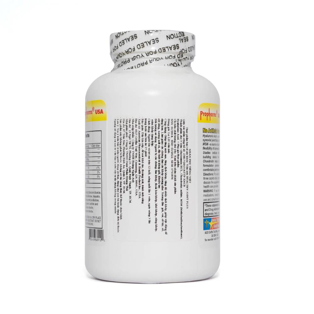 Hình ảnh Viên uống Healthy Joint Plus hỗ trợ giảm các chứng đau do thoái hóa khớp, bổ sung dịch khớp (120 viên)