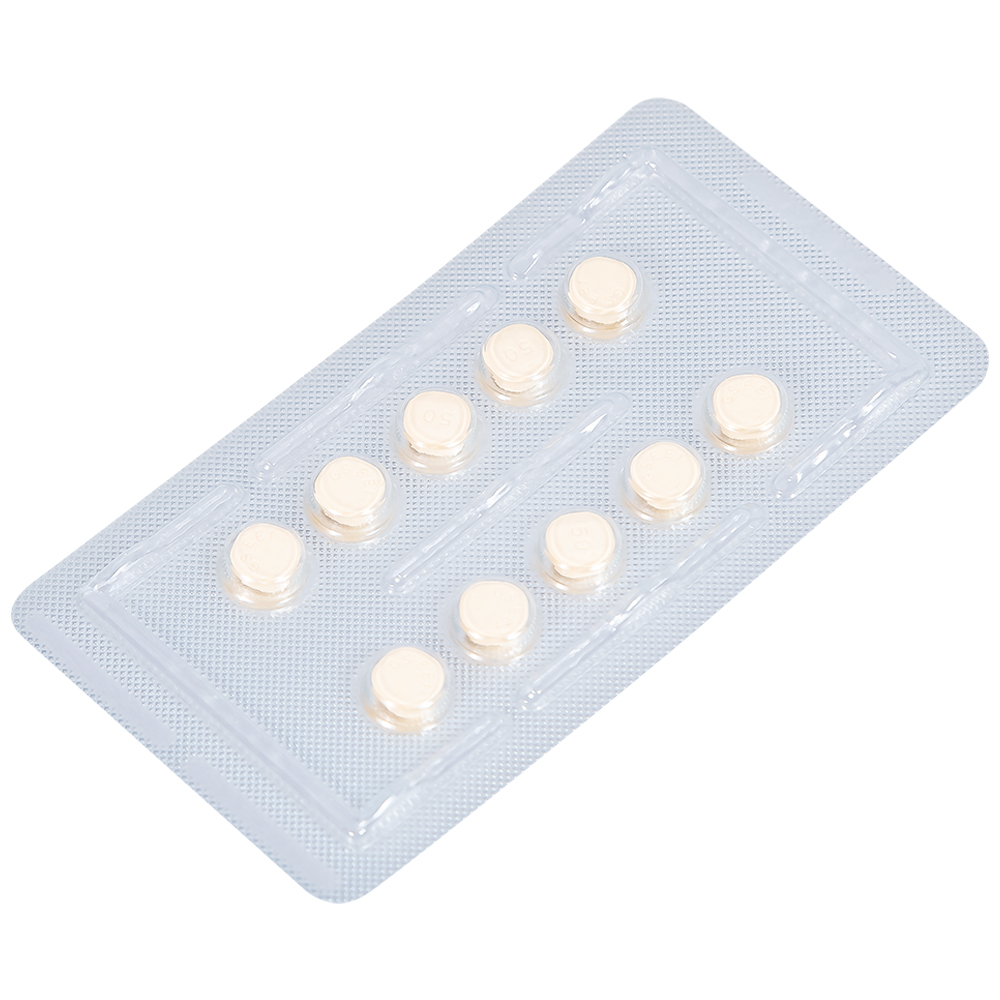 Hình ảnh Viên nén Lamictal 50mg GSK điều trị động kinh và phòng ngừa bệnh rối loạn lưỡng cực (3 vỉ x 10 viên)