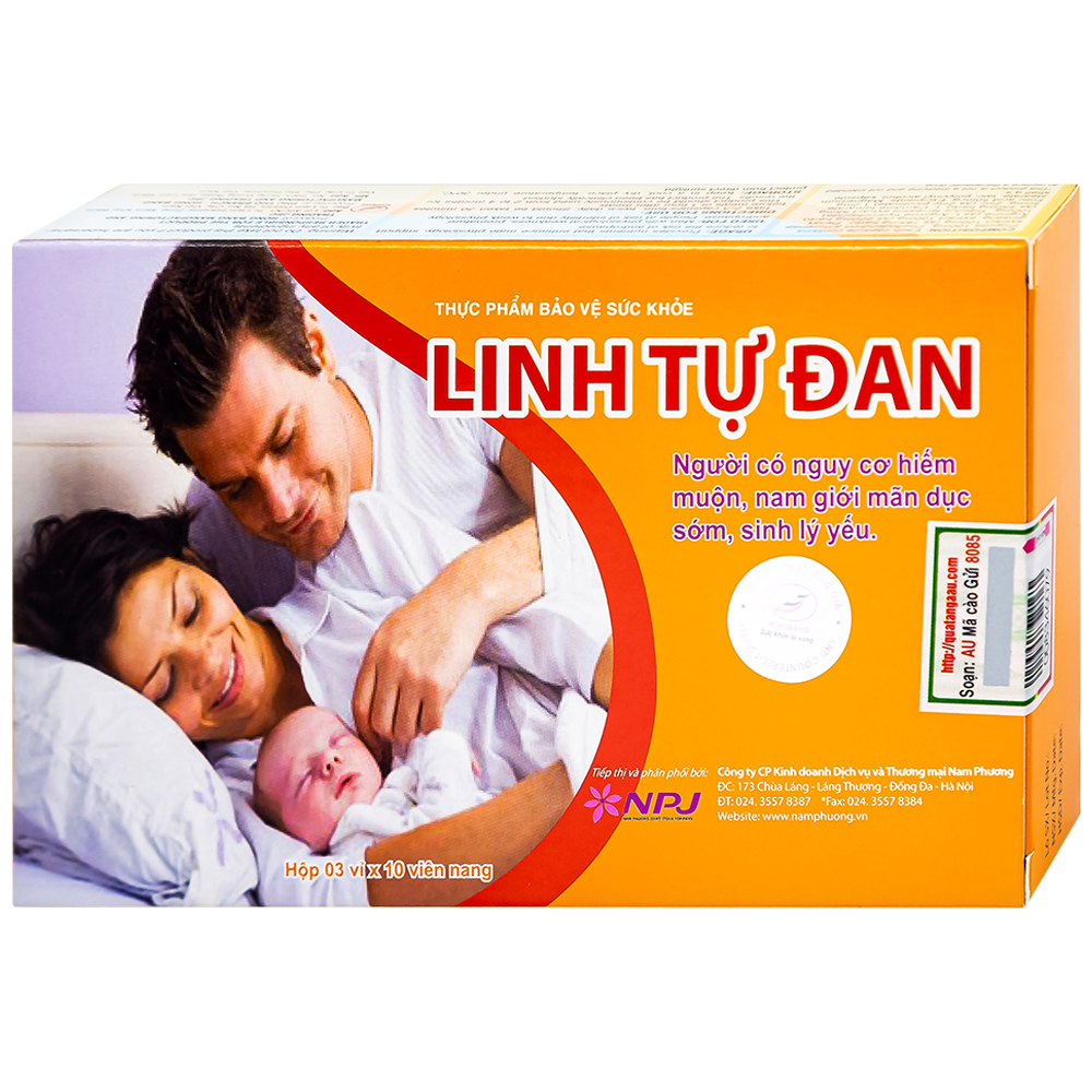 Hình ảnh Viên uống Linh Tự Đan Hồng Bàng giúp tăng cường sinh lý nam, hỗ trợ giảm nguy cơ mãn dục nam (3 vỉ x 10 viên)