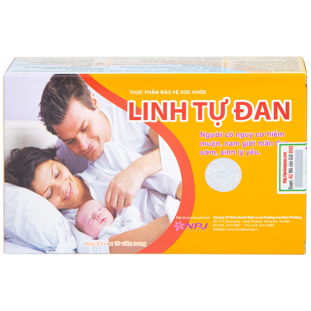 Hình ảnh Viên uống Linh Tự Đan Hồng Bàng giúp tăng cường sinh lý nam, hỗ trợ giảm nguy cơ mãn dục nam (3 vỉ x 10 viên)