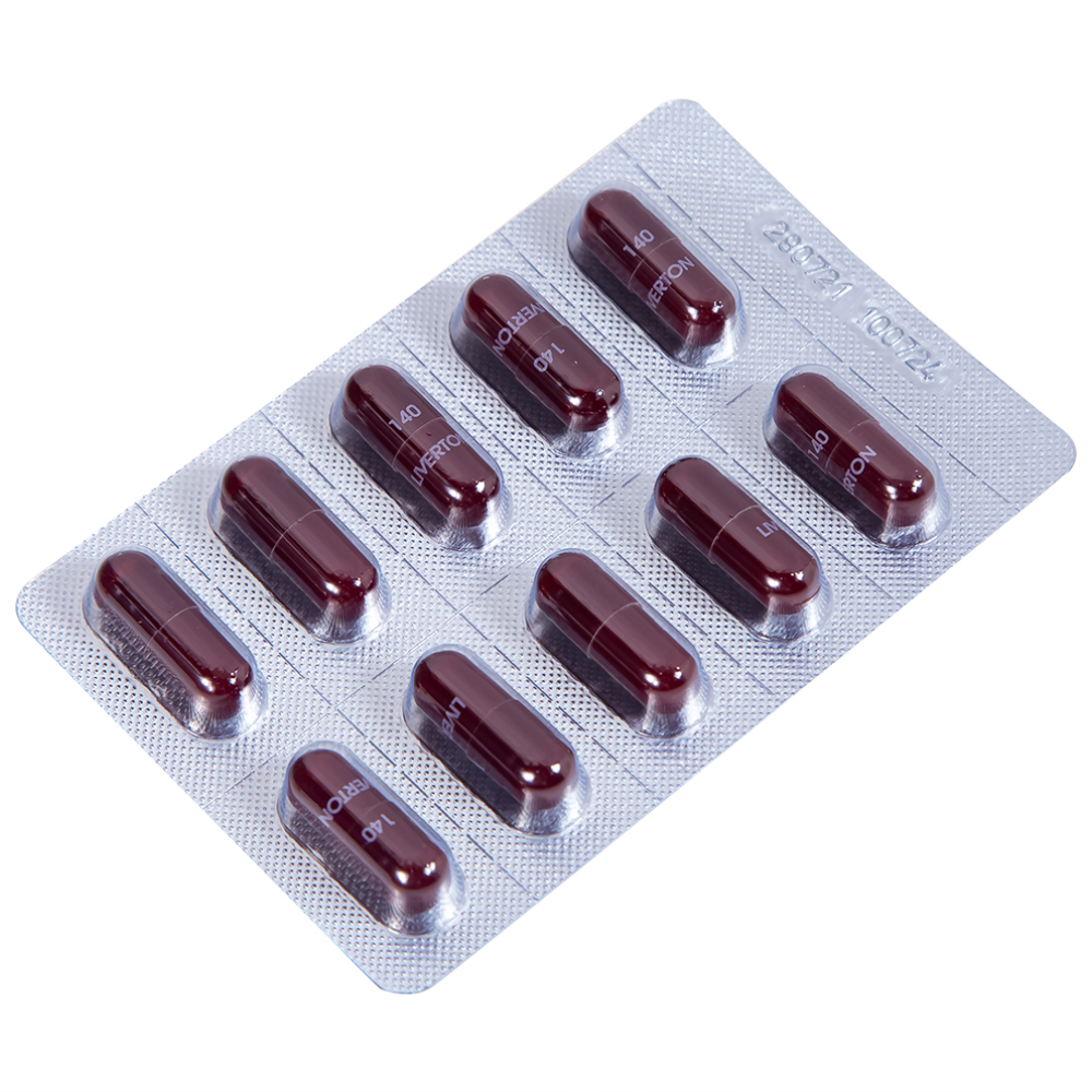 Hình ảnh Thuốc Liverton 140 Pymepharco điều trị bệnh gan, giải độc gan, rối loạn về gan (10 vỉ x 10 viên) 