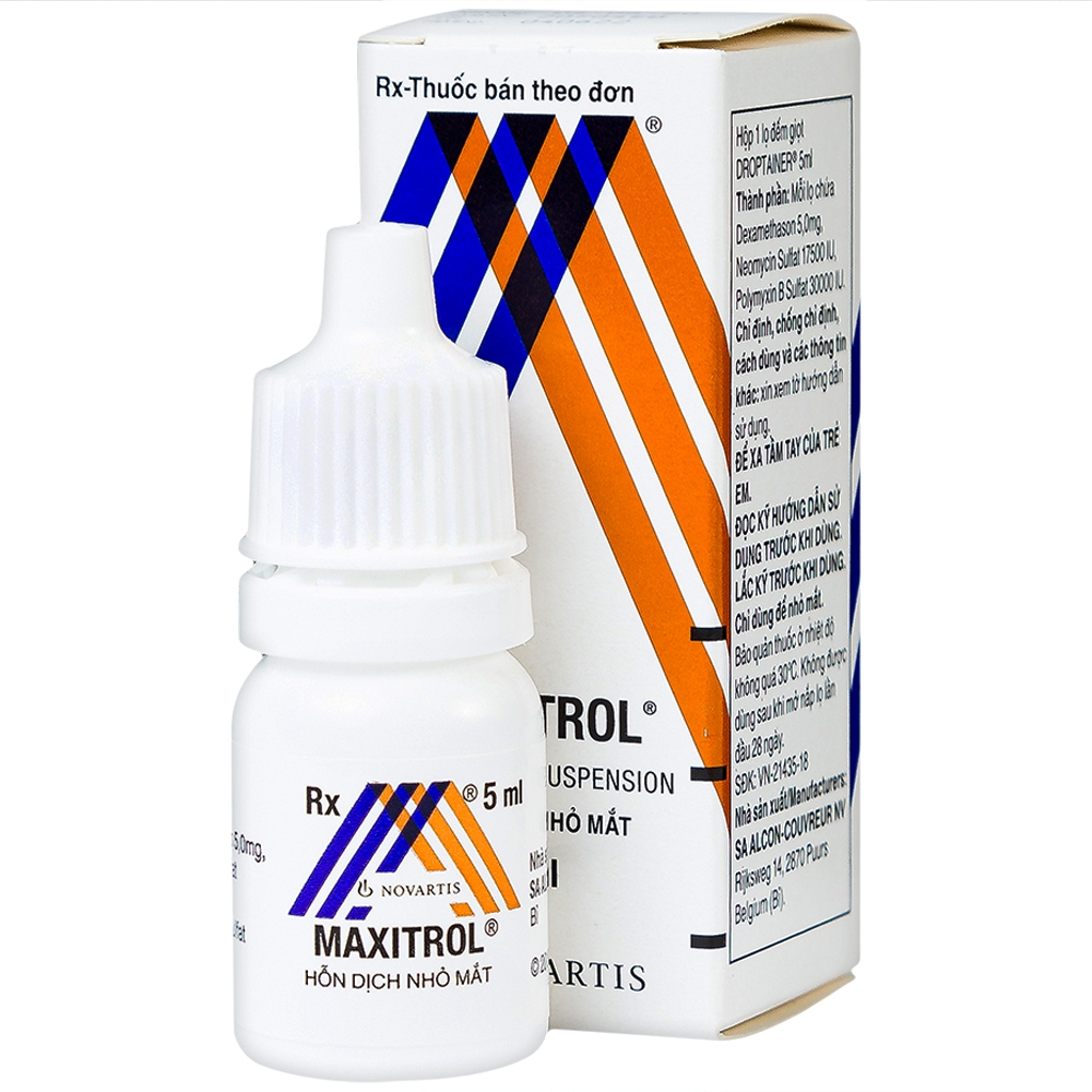 Hình ảnh Thuốc nhỏ mắt Maxitrol Alcon điều trị viêm mắt (5ml)