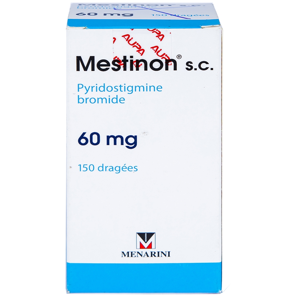 Hình ảnh Viên nén Mestinon S.C. 60mg Menarini điều trị nhược cơ, tắc ruột do liệt ruột và bí tiểu sau phẫu thuật (150 viên)