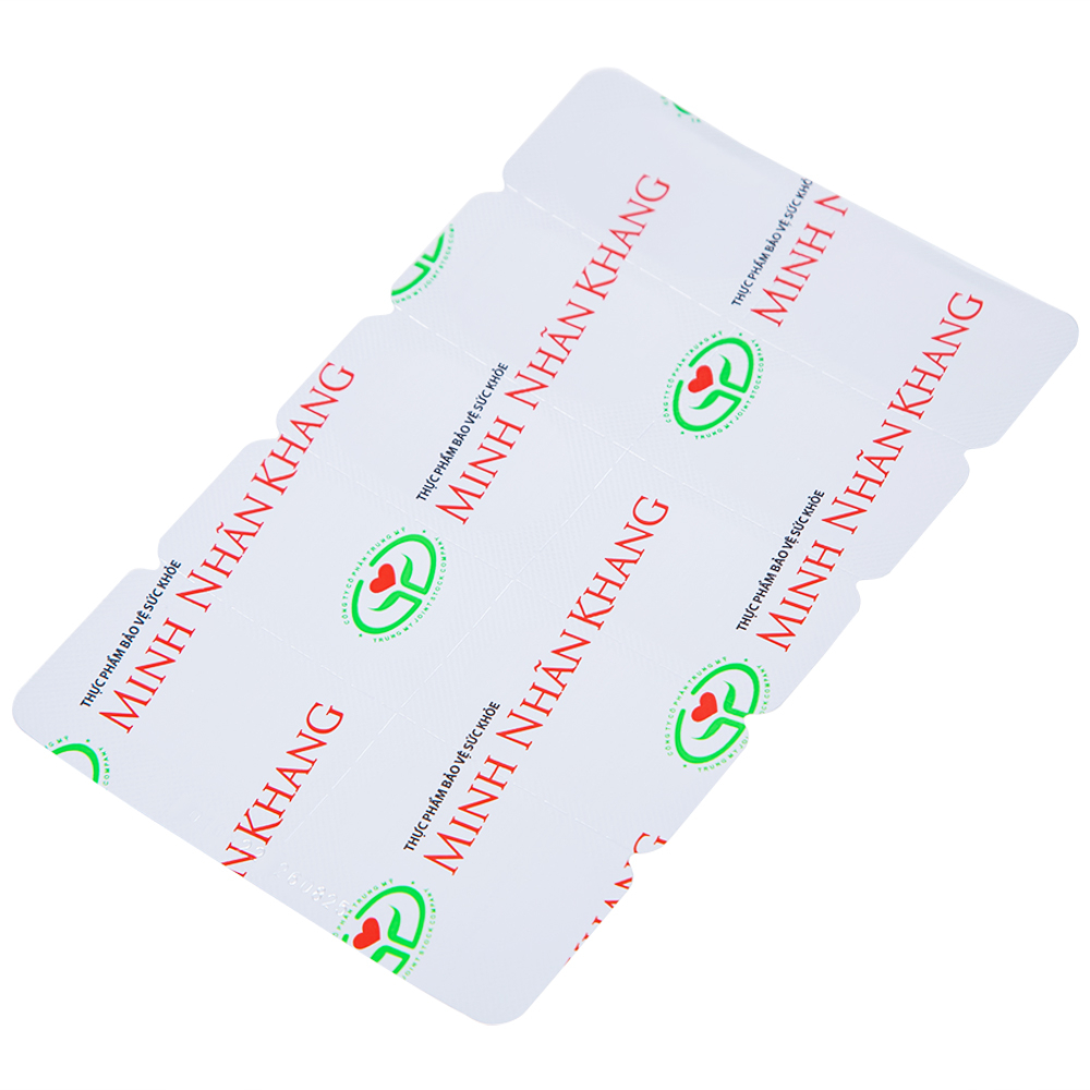 Hình ảnh Viên uống Minh Nhãn Khang Hồng Bàng hỗ trợ điều trị thoái hóa điểm vàng, đục thủy tinh thể (3 vỉ x 10 viên)