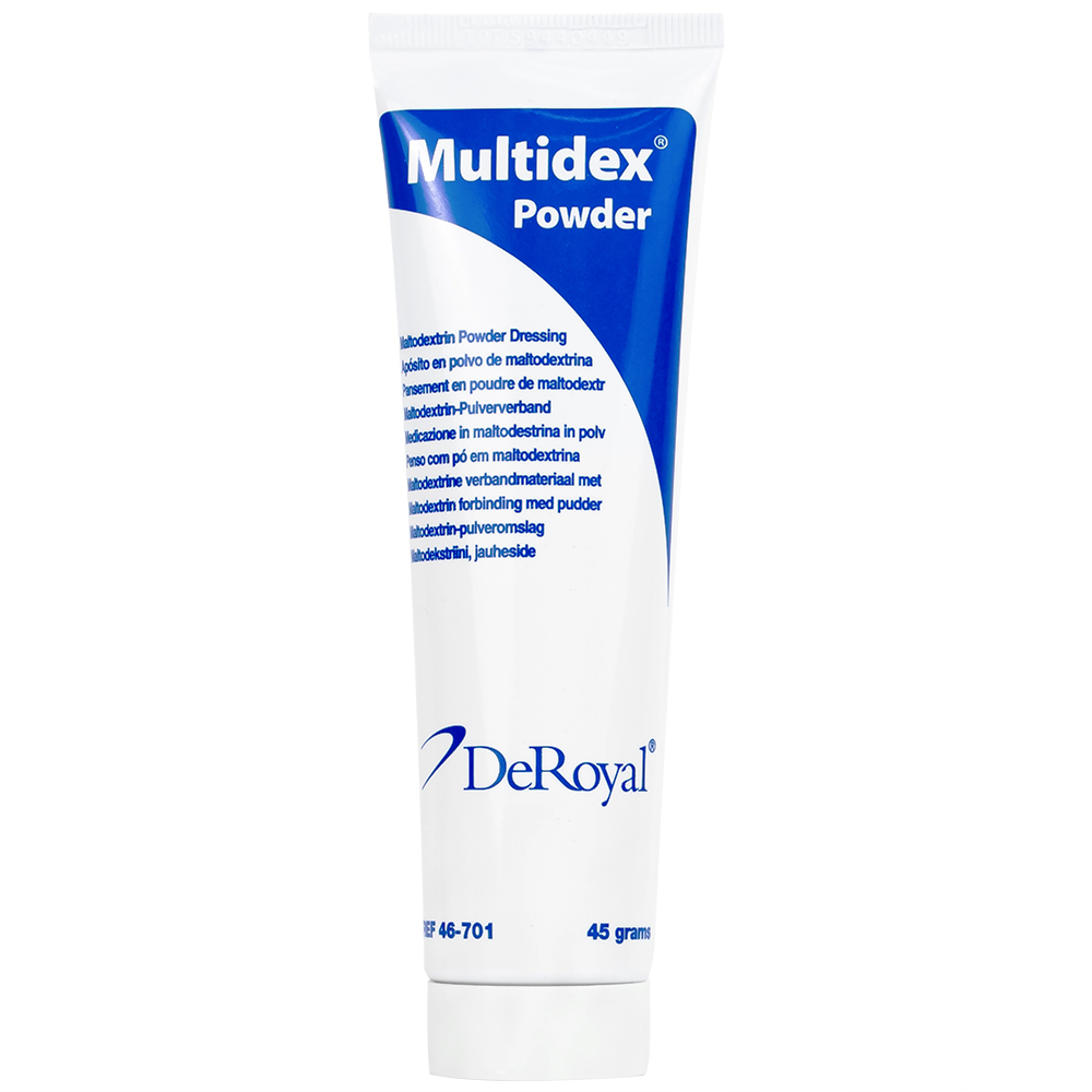 Hình ảnh Bột Multidex 45g DeRoyal hỗ trợ điều trị viêm nhiễm da, làm lành các vết loét mãn tính