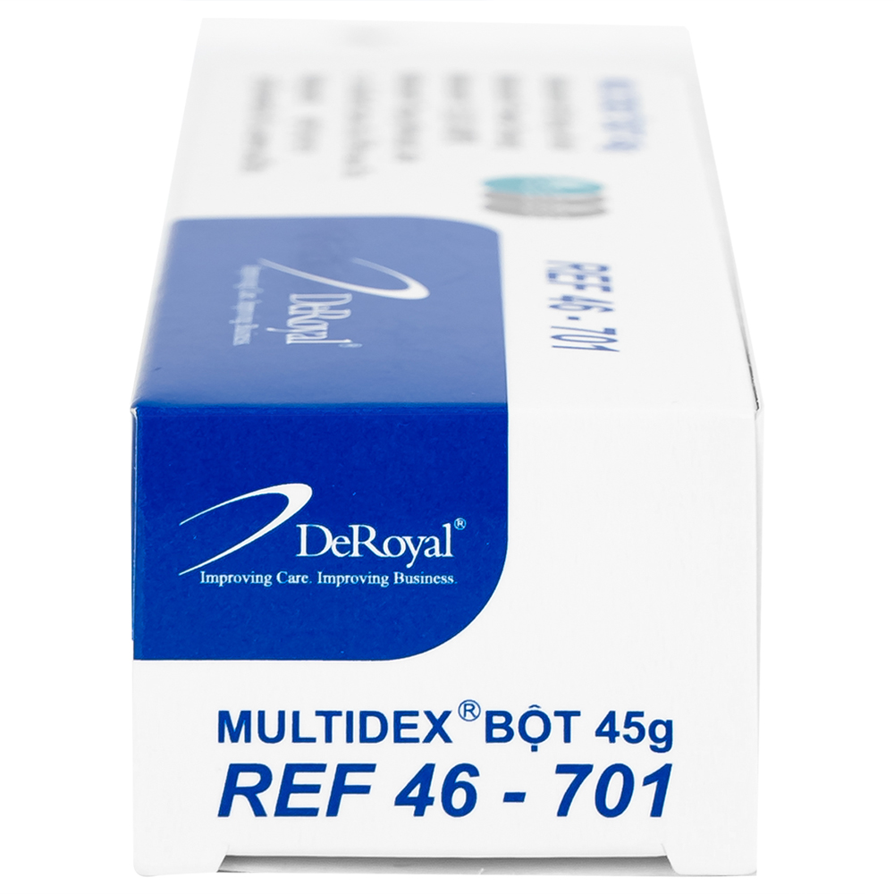 Hình ảnh Bột Multidex 45g DeRoyal hỗ trợ điều trị viêm nhiễm da, làm lành các vết loét mãn tính