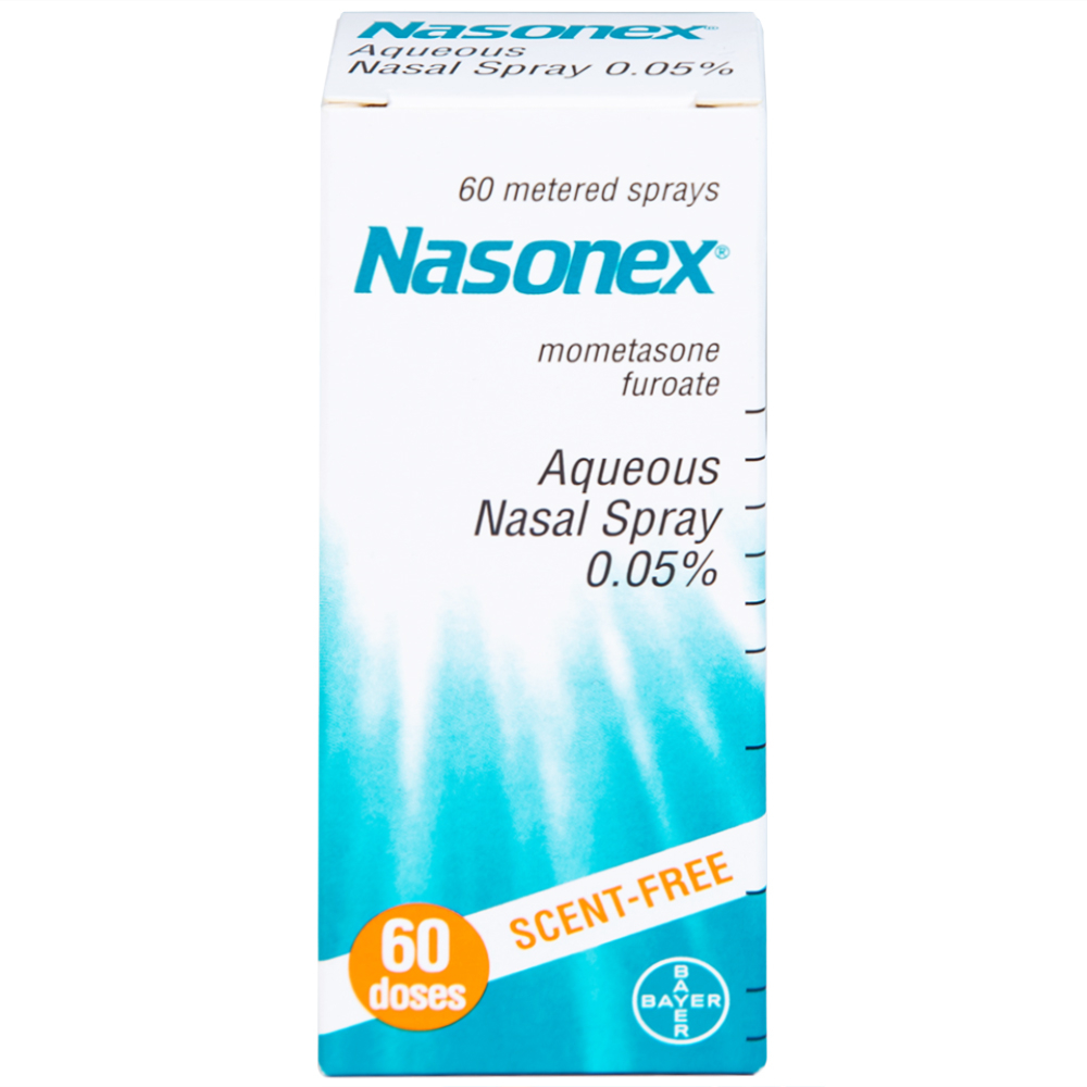 Hình ảnh Thuốc xịt mũi Nasonex Bayer điều trị viêm mũi dị ứng (60 liều)