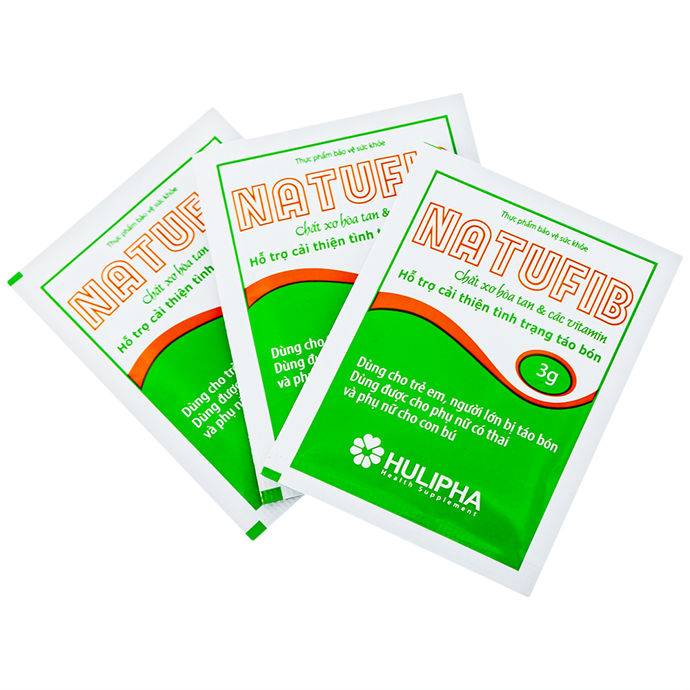 Hình ảnh Cốm Natufib Hulipha hỗ trợ cải thiện tình trạng táo bón (20 gói x 3g)