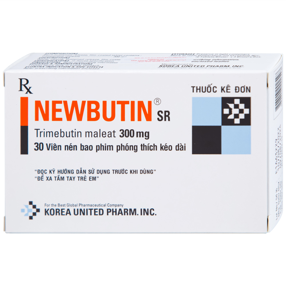 Hình ảnh Viên nén Newbutin SR 300mg Korea United điều trị trào ngược dạ dày - thực quản (3 vỉ x 10 viên)