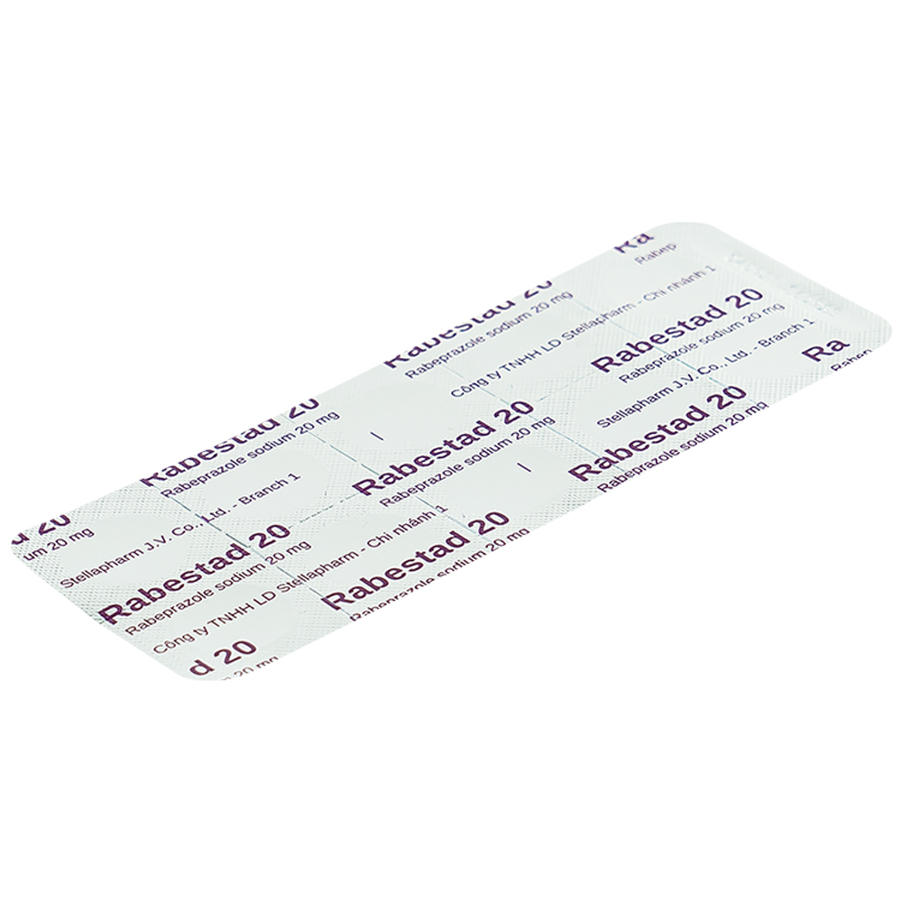 Hình ảnh Thuốc Rabestad 20 Stella điều trị trào ngược dạ dày, thực quản (3 vỉ x 10 viên)