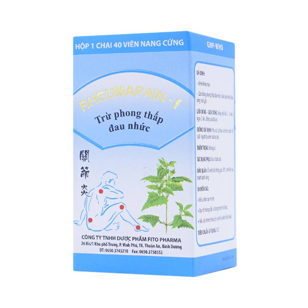 Hình ảnh Thuốc Rheumapain-f Fito điều trị phong thấp, đau nhức (40 viên)