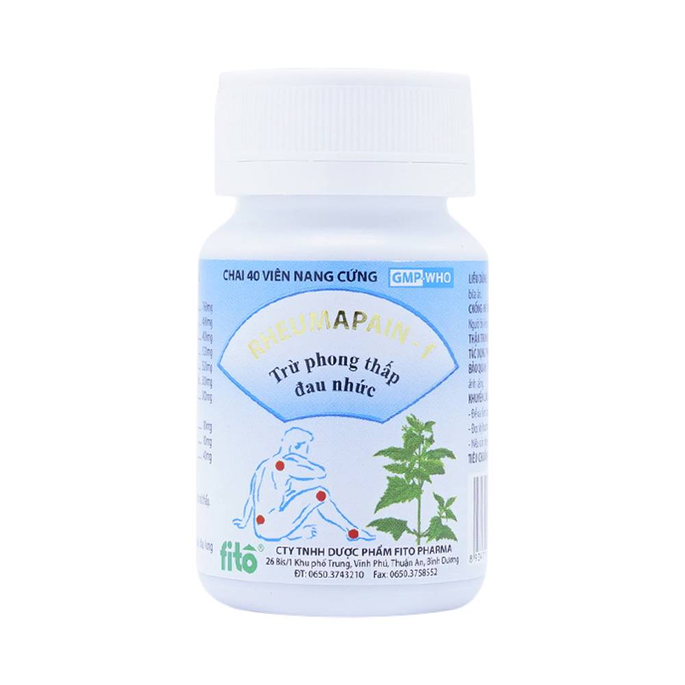 Hình ảnh Thuốc Rheumapain-f Fito điều trị phong thấp, đau nhức (40 viên)