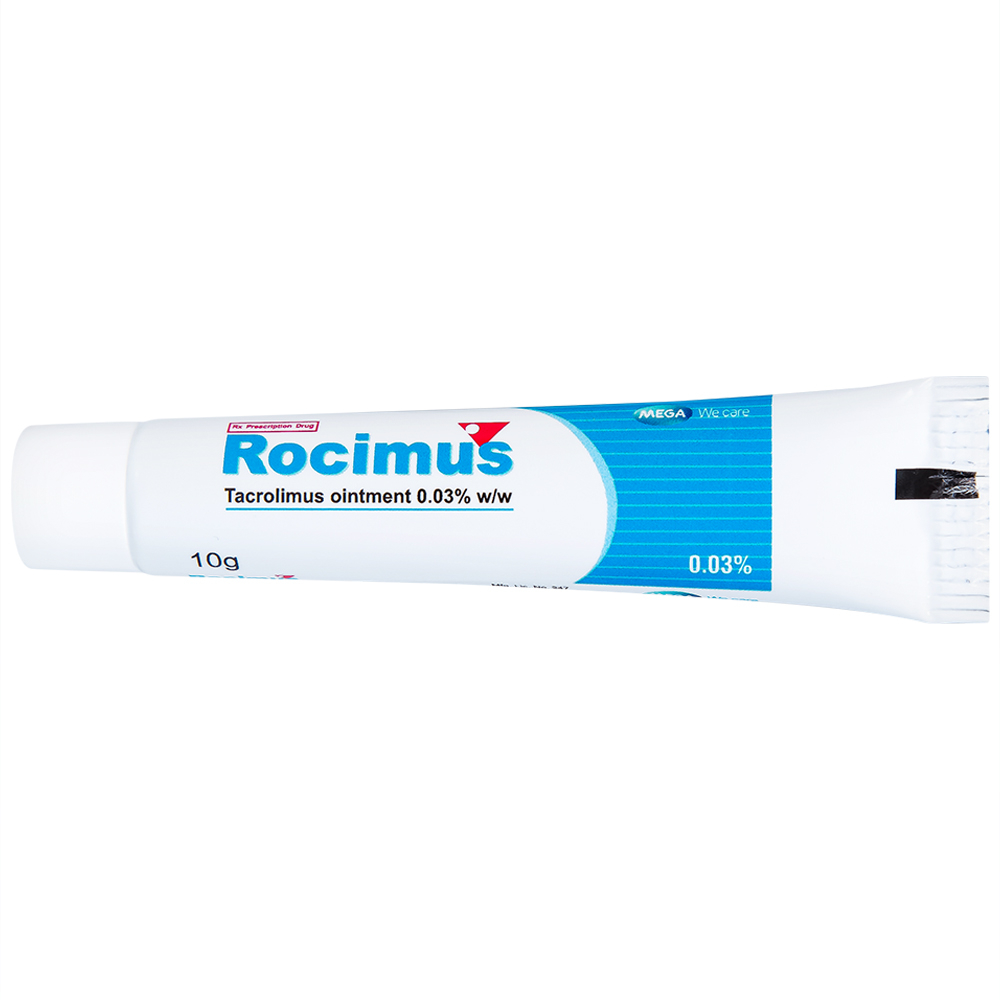Hình ảnh Thuốc mỡ bôi da Rocimus 0.03% MEGA We care điều trị viêm da cơ địa (10g)