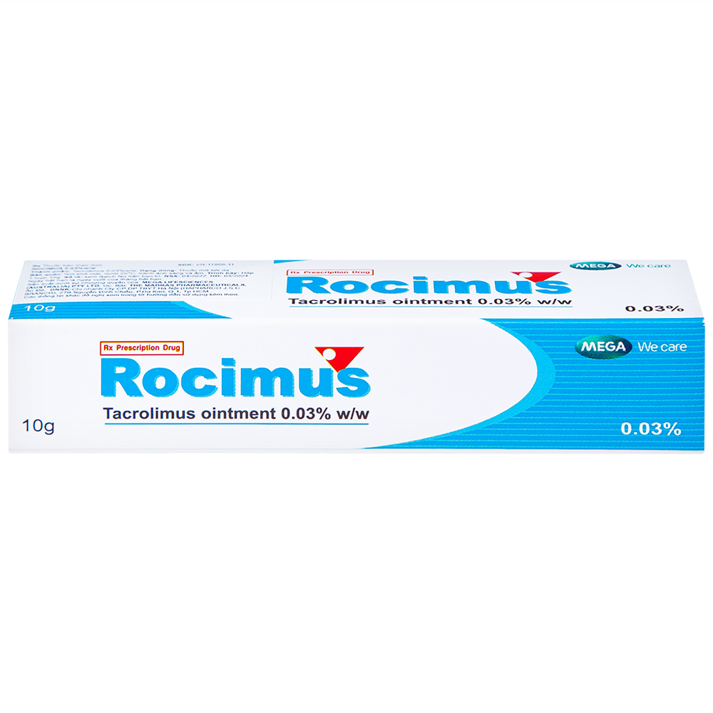 Hình ảnh Thuốc mỡ bôi da Rocimus 0.03% MEGA We care điều trị viêm da cơ địa (10g)