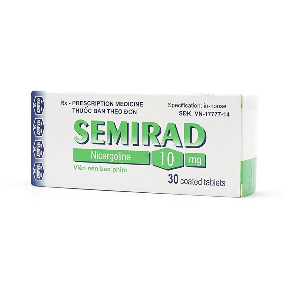 Hình ảnh Thuốc Semirad 10mg Polfa Pabiance điều trị các triệu chứng thần kinh và sinh lý (3 vỉ x 10 viên)
