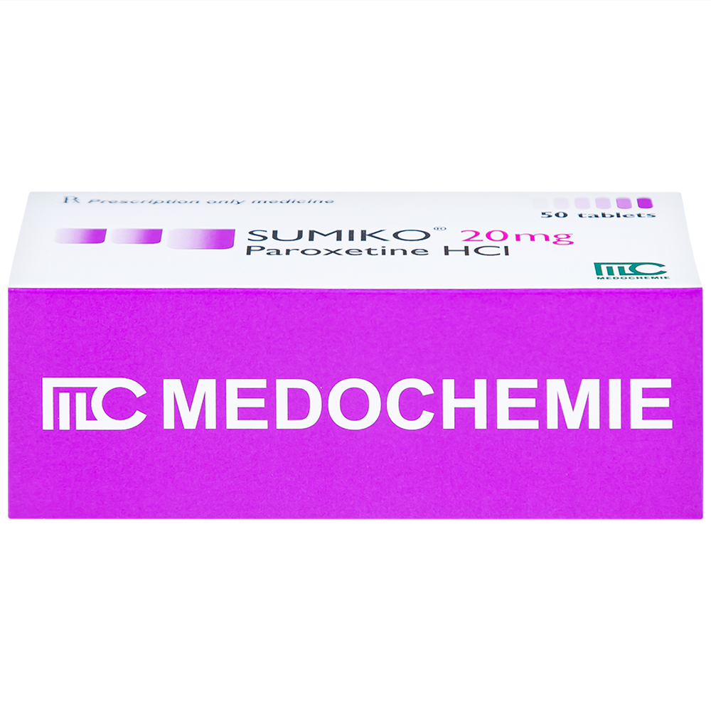 Hình ảnh Thuốc Sumiko 20mg Medochemie điều trị bệnh trầm cảm (5 vỉ x 10 viên)