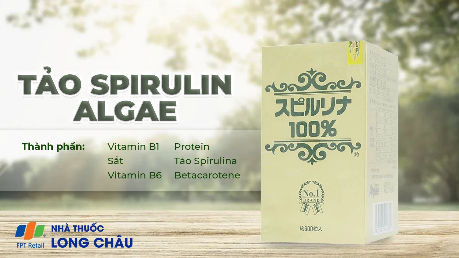 Viên Tảo Xoắn Spirulina 1