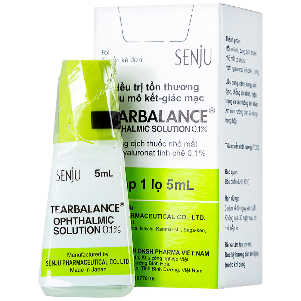 Hình ảnh Dung dịch thuốc nhỏ mắt Tearbalance 0.1% điều trị tổn thương biểu mô kết - giác mạc (5ml)