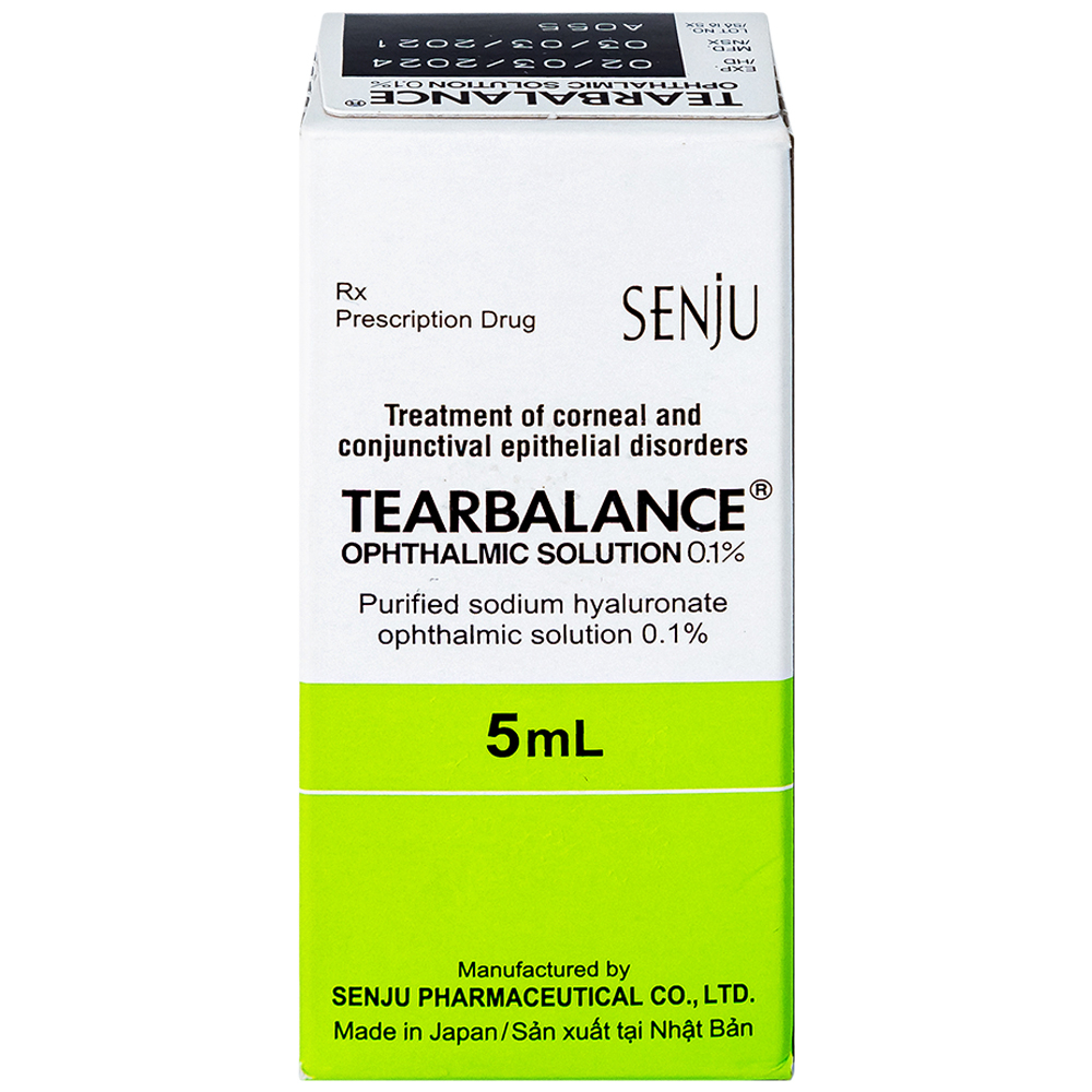 Hình ảnh Dung dịch thuốc nhỏ mắt Tearbalance 0.1% điều trị tổn thương biểu mô kết - giác mạc (5ml)
