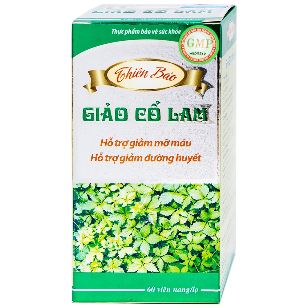 Hình ảnh Viên uống Giảo Cổ Lam Thiên Bảo hỗ trợ giảm mỡ máu, giảm đường huyết (60 viên)