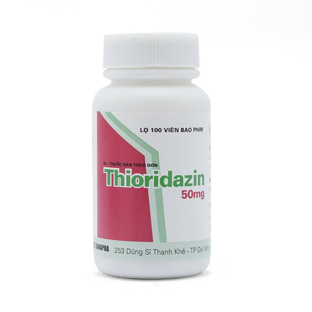 Hình ảnh Thuốc Thioridazin 50mg Danapha điều trị bệnh tâm thần phân liệt (100 viên)