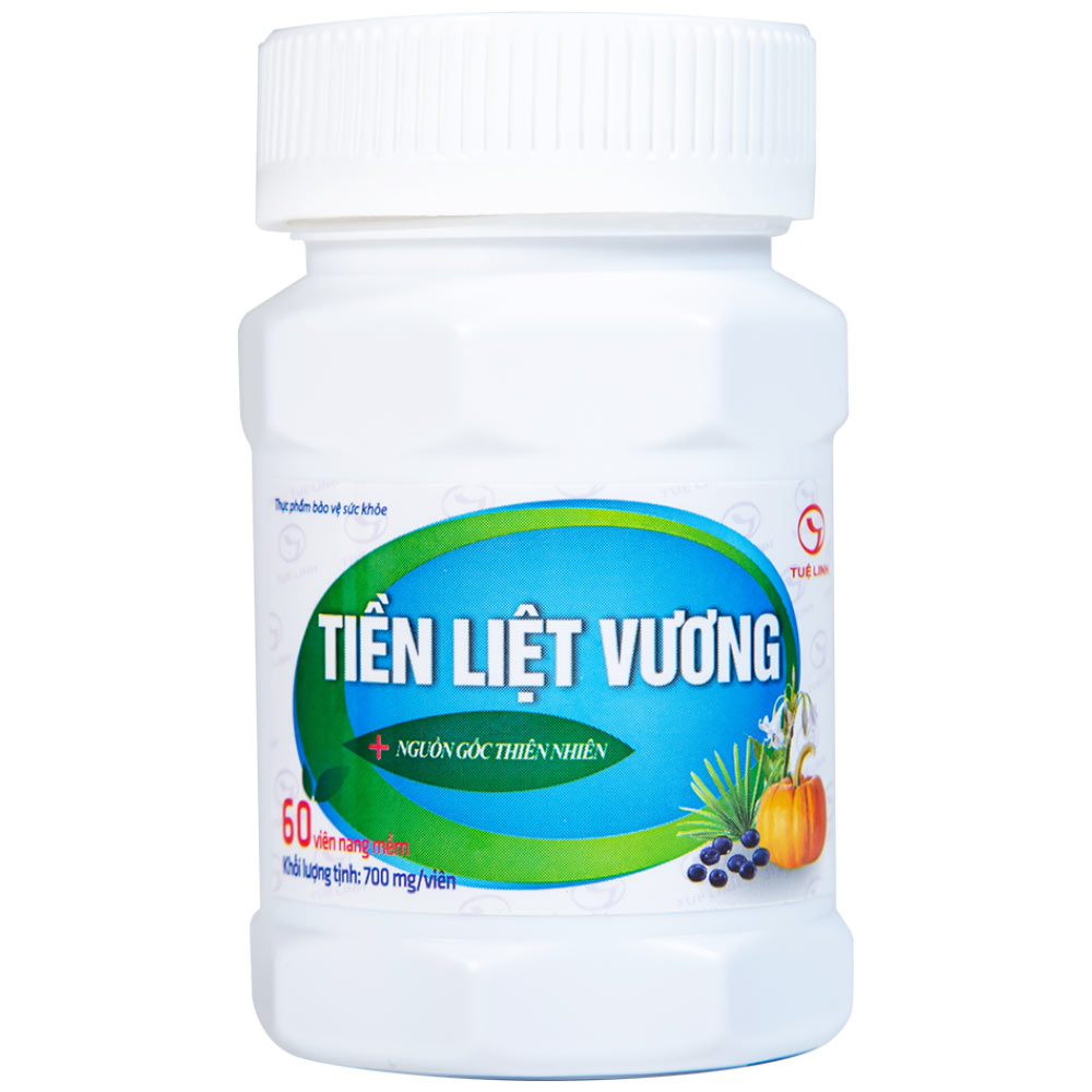 Hình ảnh Viên uống Tiền Liệt Vương Tuệ Linh giúp hạn chế phát triển phì đại tiền liệt tuyến (60 viên)