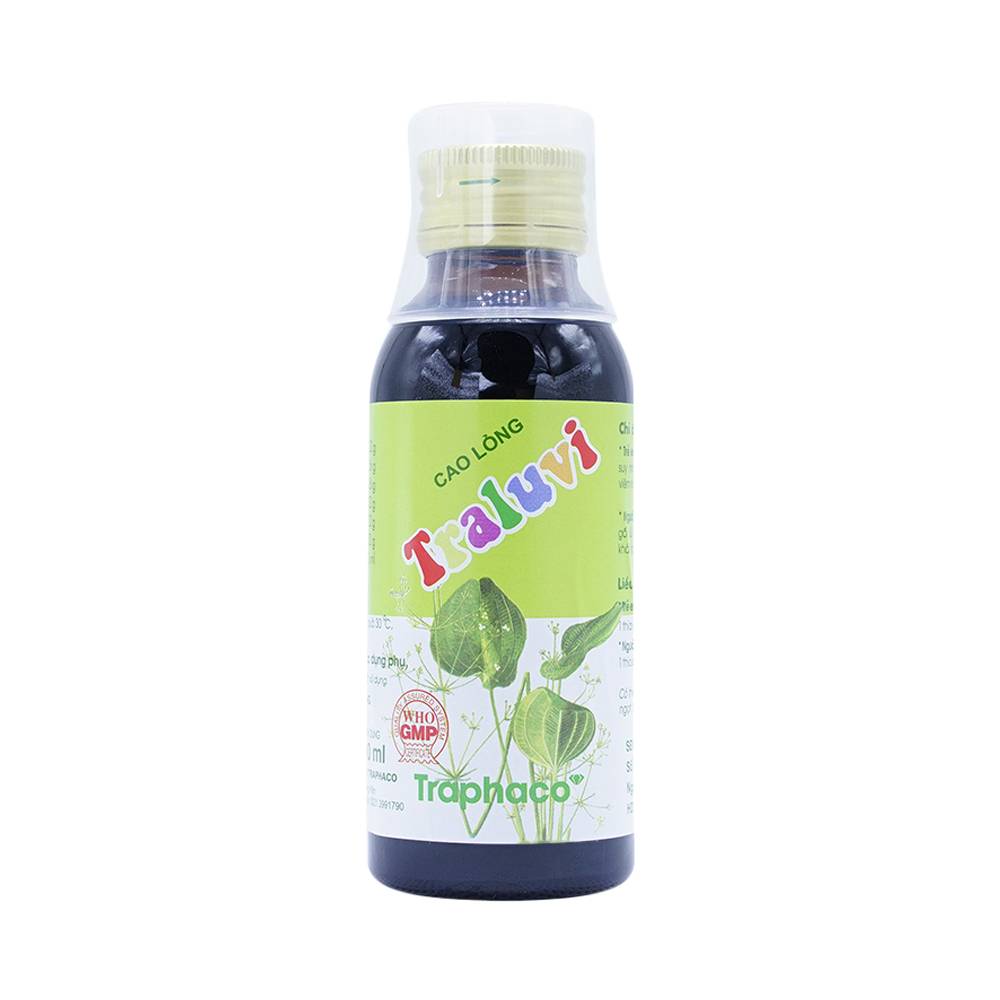 Hình ảnh Cao Lỏng Traluvi Traphaco điều trị biếng ăn, ra mồ hôi trộm (100ml)