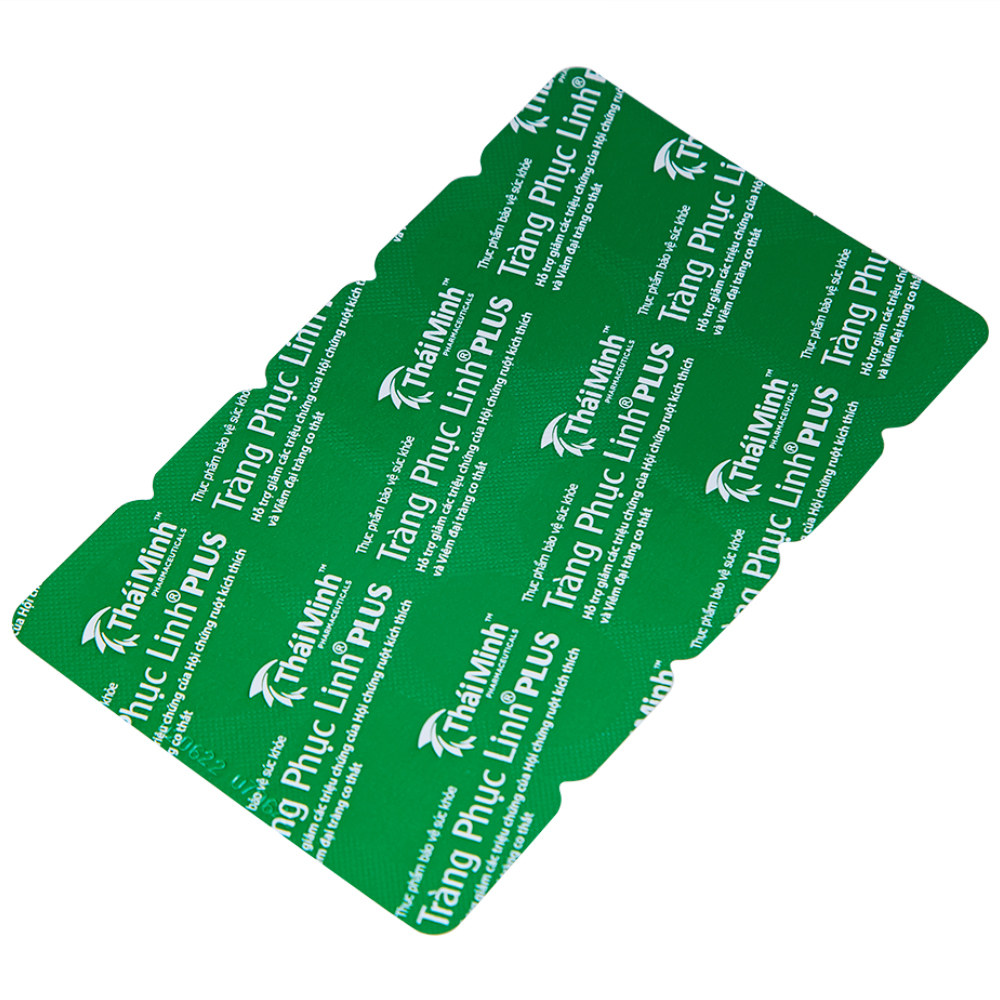 Hình ảnh Viên uống Tràng Phục Linh Plus Thái Minh hỗ trợ giảm các triệu chứng của hội chứng ruột (2 vỉ x 10 viên)