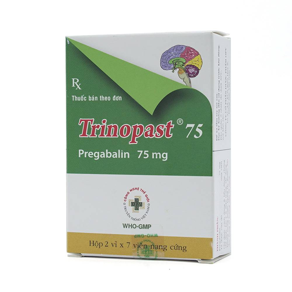 Hình ảnh Thuốc Trinopast 75 OPV chống động kinh (2 vỉ x 7 viên)