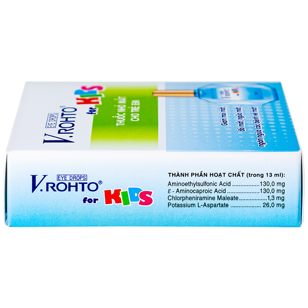 Hình ảnh Thuốc nhỏ mắt V.Rohto For Kids giảm mỏi mắt, đỏ mát, ngứa mắt (13ml)