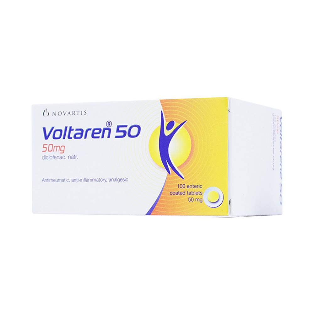 Hình ảnh Thuốc Voltaren 50mg Novartis điều trị viêm và thoái hóa của bệnh thấp khớp (1 vỉ x 5 viên)