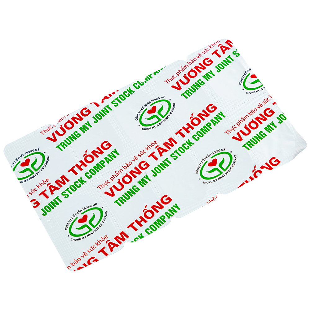 Hình ảnh Viên nén Vương Tâm Thống Hồng Bàng hạ lipid máu, giảm triệu chứng đau thắt ngực, khó thở (3 vỉ x 10 viên)
