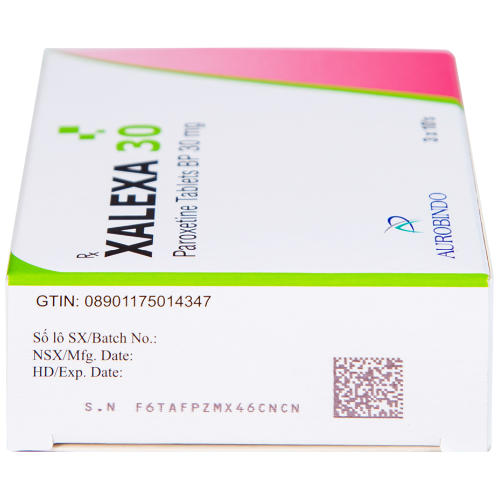 Hình ảnh Thuốc Xalexa 30 Aurobindo điều trị các cơn trầm cảm lớn (3 vỉ x 10 viên) 