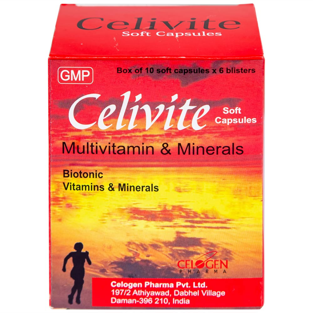 Hình ảnh Thuốc Celivite Celogen Pharma bổ sung vitamin và khoáng chất (6 vỉ x 10 viên)