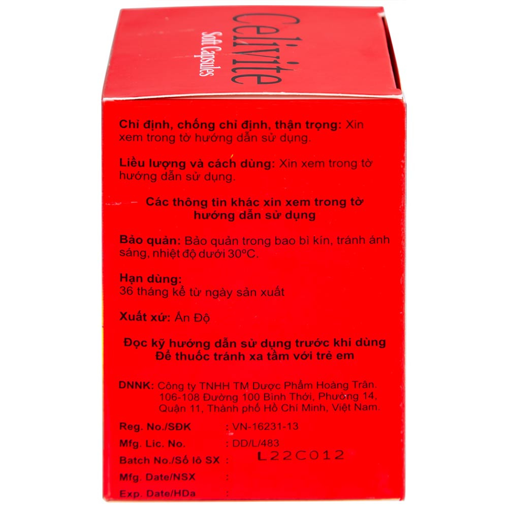 Hình ảnh Thuốc Celivite Celogen Pharma bổ sung vitamin và khoáng chất (6 vỉ x 10 viên)