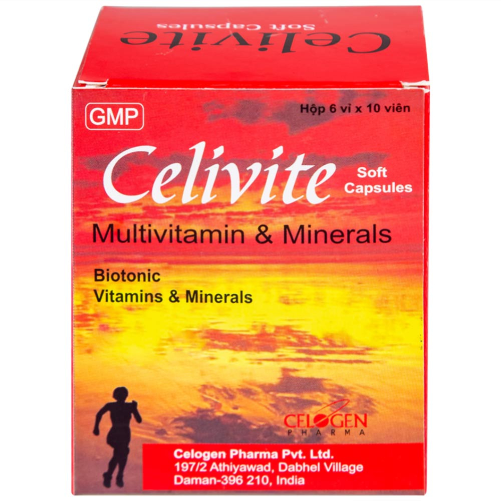 Hình ảnh Thuốc Celivite Celogen Pharma bổ sung vitamin và khoáng chất (6 vỉ x 10 viên)