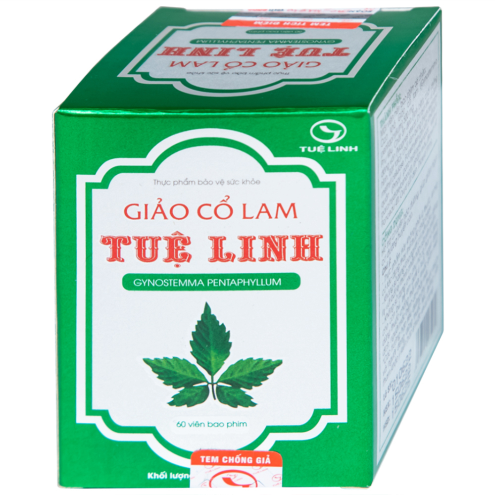 Hình ảnh Viên uống Giảo Cổ Lam Tuệ Linh hỗ trợ chuyển hóa đường, giảm nguy cơ đường huyết cao (60 viên)