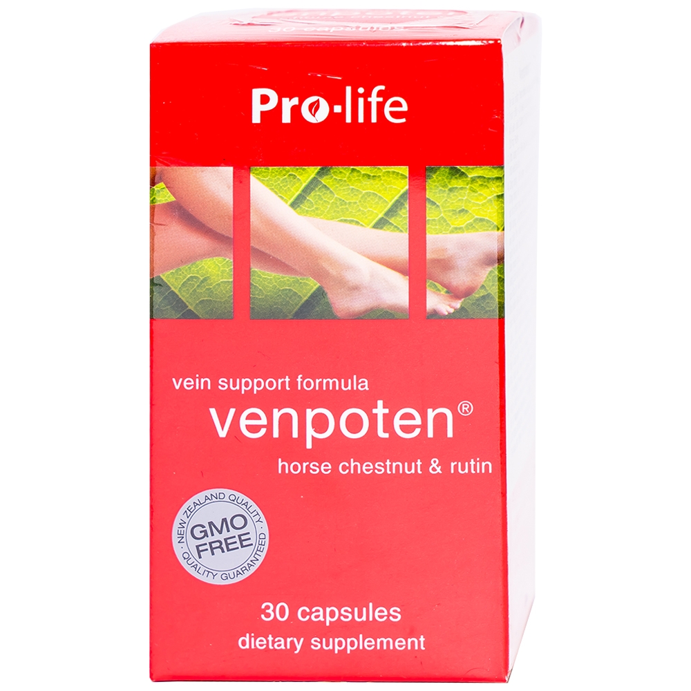 Viên uống Venpoten Pro-life hỗ trợ làm tăng trương lực tĩnh mạch (30 viên)