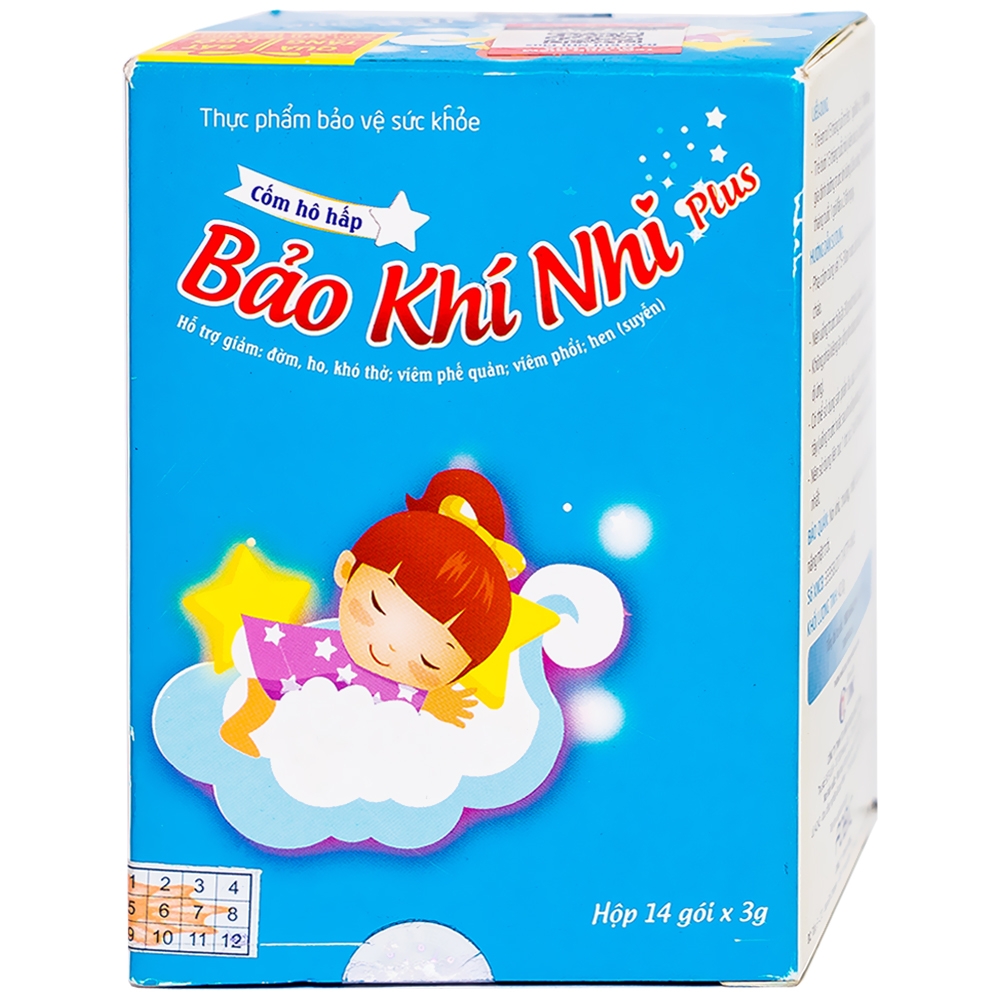 Hình ảnh Cốm hô hấp Bảo Khí Nhi Plus IMC hỗ trợ giảm đờm, ho, khó thở (14 gói)