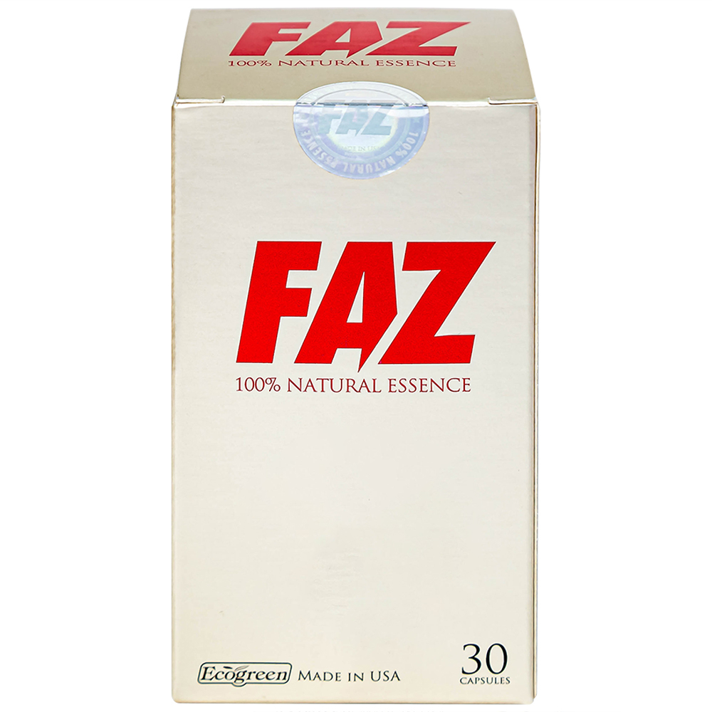Hình ảnh Viên uống FAZ Ecogreen hỗ trợ giảm cholesterol toàn phần, giảm LDL-c (30 viên)