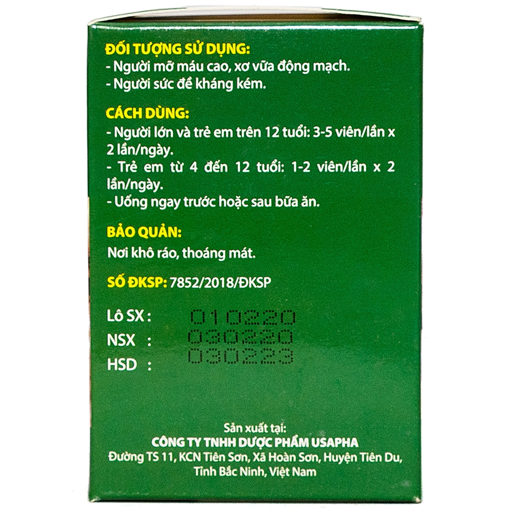 Hình ảnh Dầu Tỏi Tuệ Linh hỗ trợ giảm mỡ máu, giảm nguy cơ xơ vữa động mạch vành (100 viên)