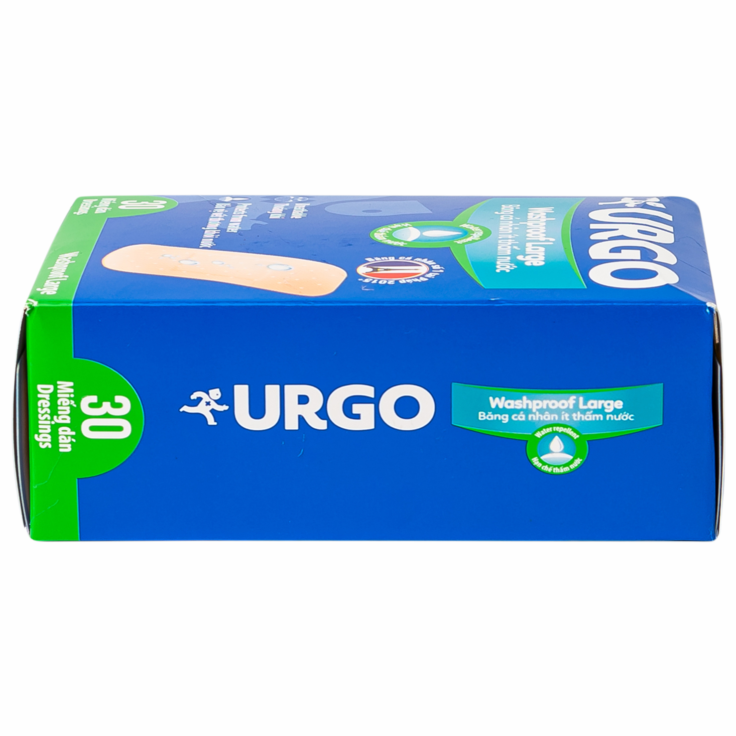 Hình ảnh Băng cá nhân ít thấm nước Urgo Washproof Large bảo vệ vết thương khỏi nước (30 miếng)